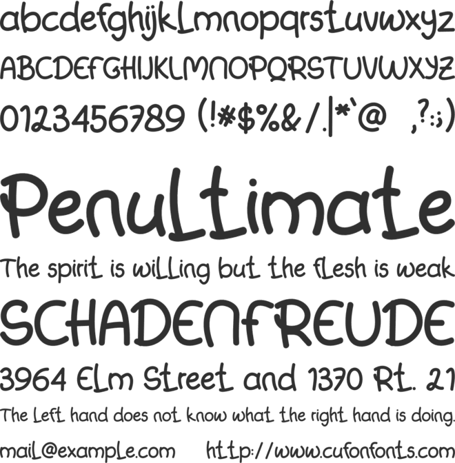 Candy Bubble font preview