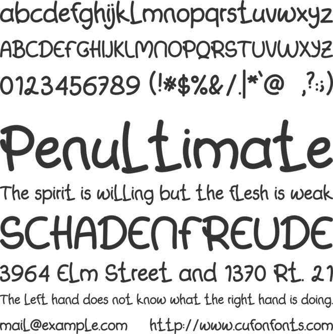 Candy Bubble font preview