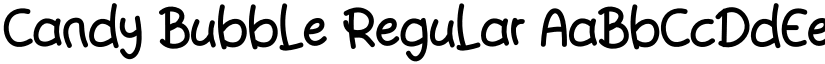 Candy Bubble Regular font