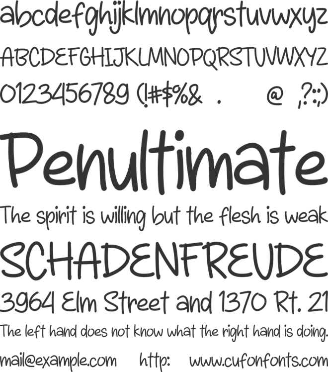 LittleWerewolf font preview