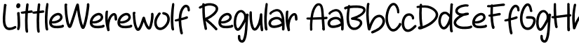 LittleWerewolf Regular font