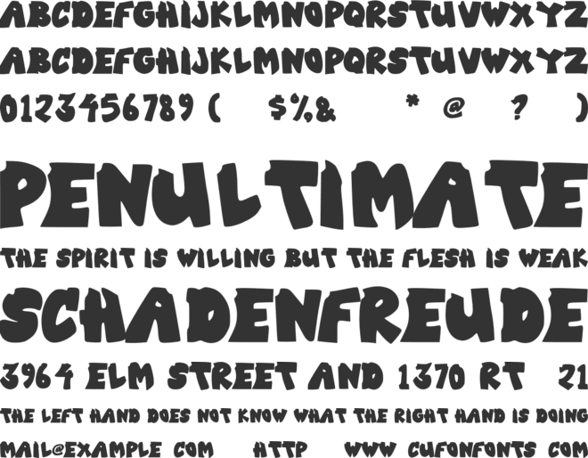 Urban Termu font preview