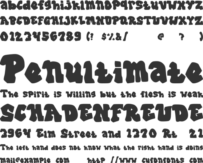 Geroside font preview