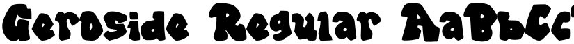Geroside Regular font