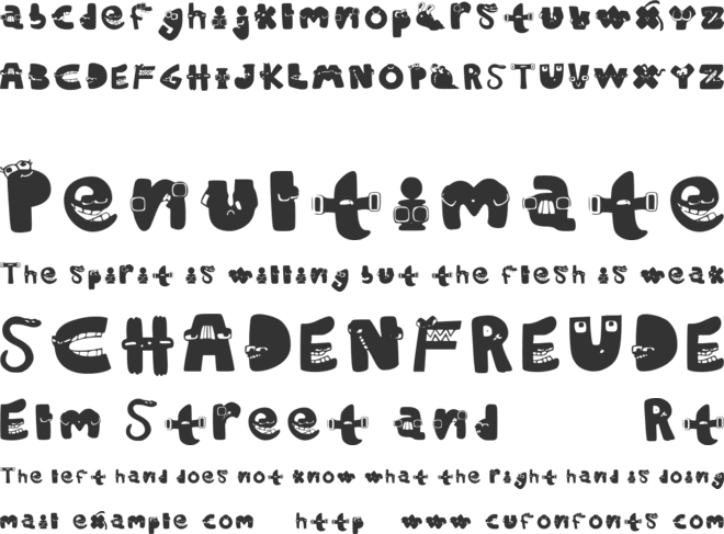 Salcedo font preview