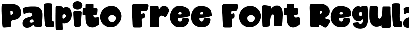 Palpito Free Font Regular font