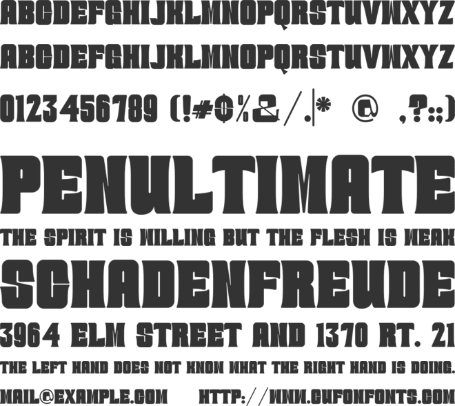 CRIMBO VINTAGE font preview