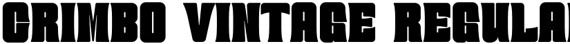 CRIMBO VINTAGE Regular font