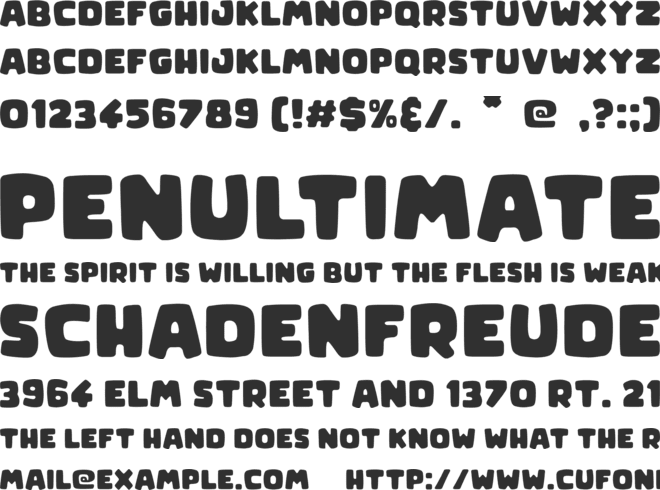 Clone Age font preview