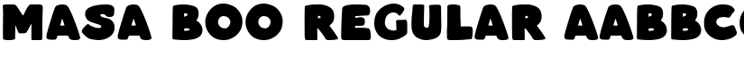 Masa Boo Regular font