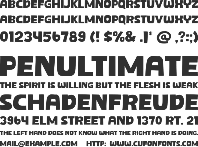 Orange Style font preview
