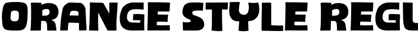 Orange Style Regular font