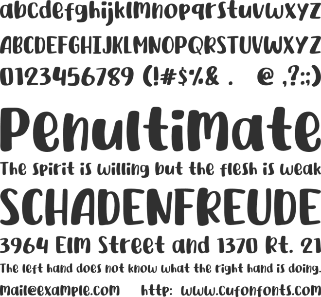 Yellow Style font preview
