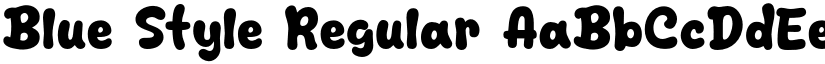 Blue Style Regular font