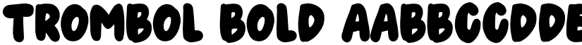 Trombol Bold font