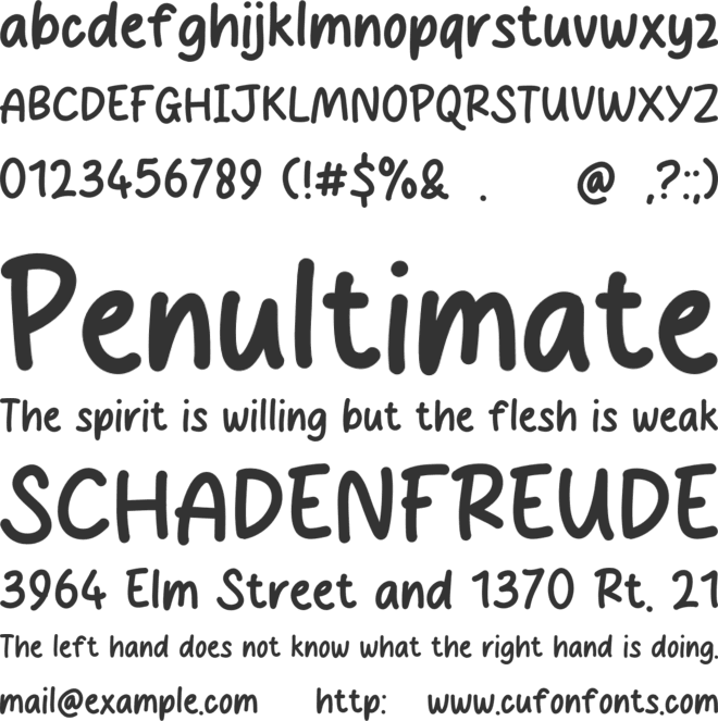 Chocolate Donuts font preview