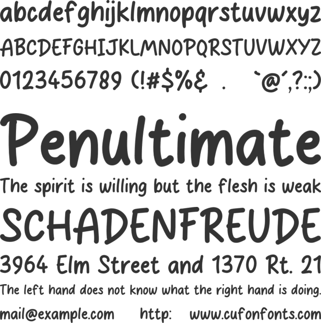 Rain Strom font preview