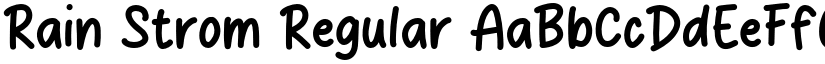 Rain Strom Regular font