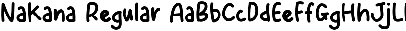 Nakana Regular font