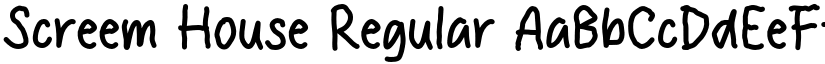 Screem House font download