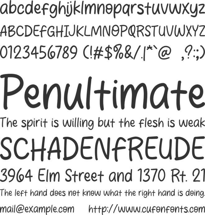 Street Donuts font preview