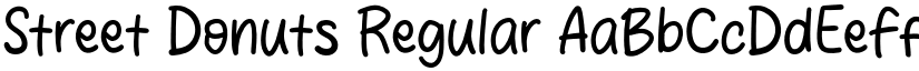 Street Donuts Regular font
