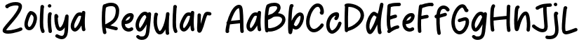 Zoliya Regular font