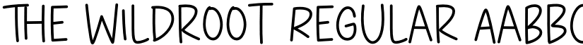 The Wildroot Regular font