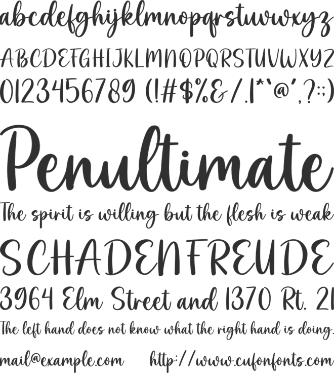 Overthink font preview