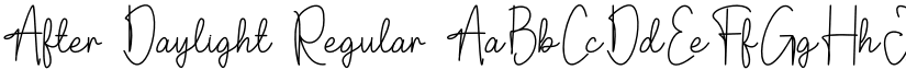 After Daylight Regular font