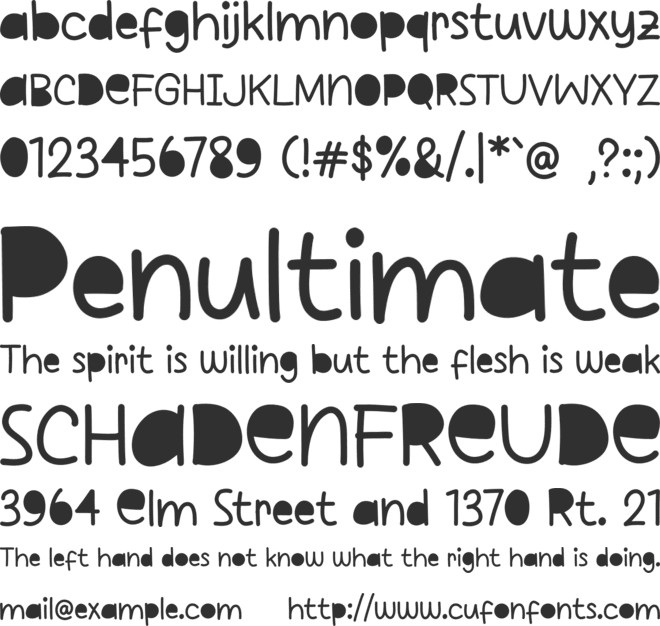 Lost Paper font preview