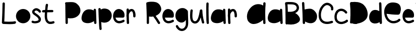 Lost Paper Regular font