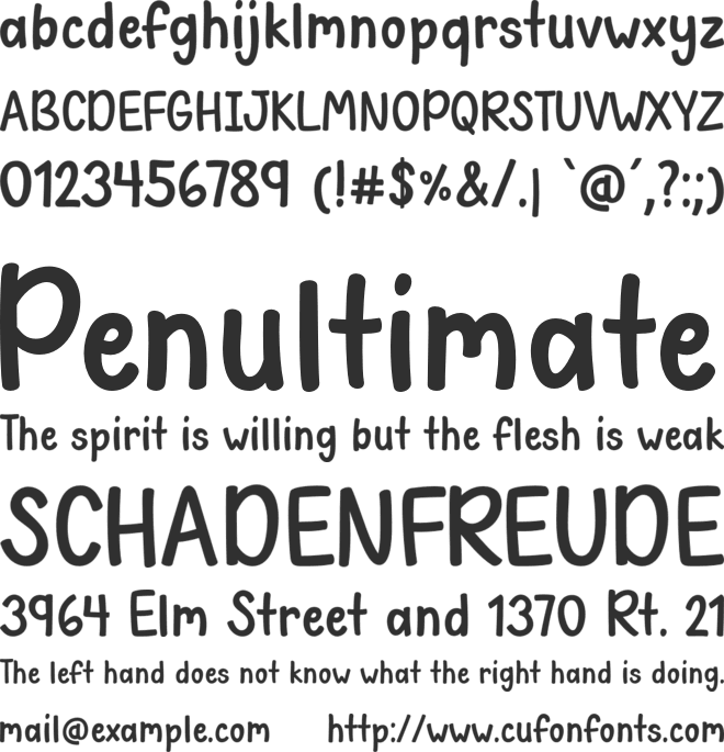 October Night font preview