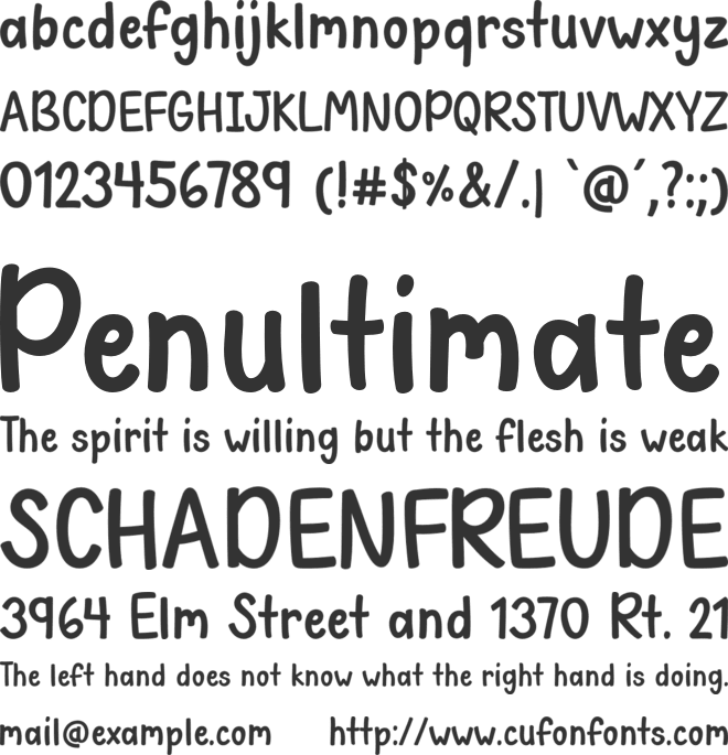 October Night font preview