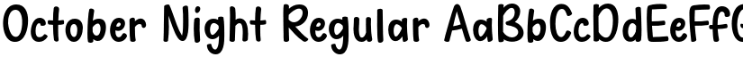 October Night Regular font