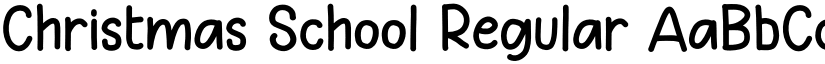 Christmas School Regular font