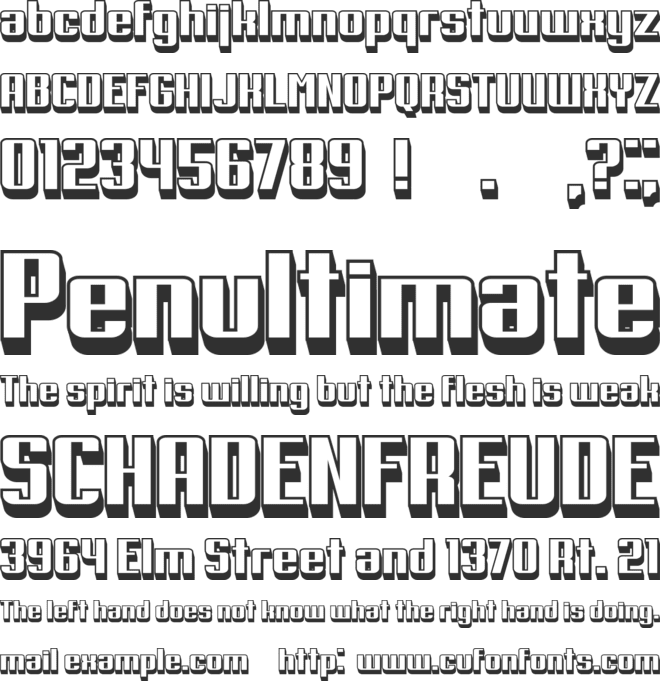 France font preview