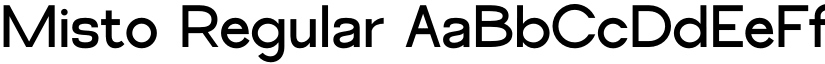 Misto Regular font