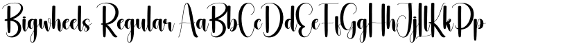 Bigwheels Regular font