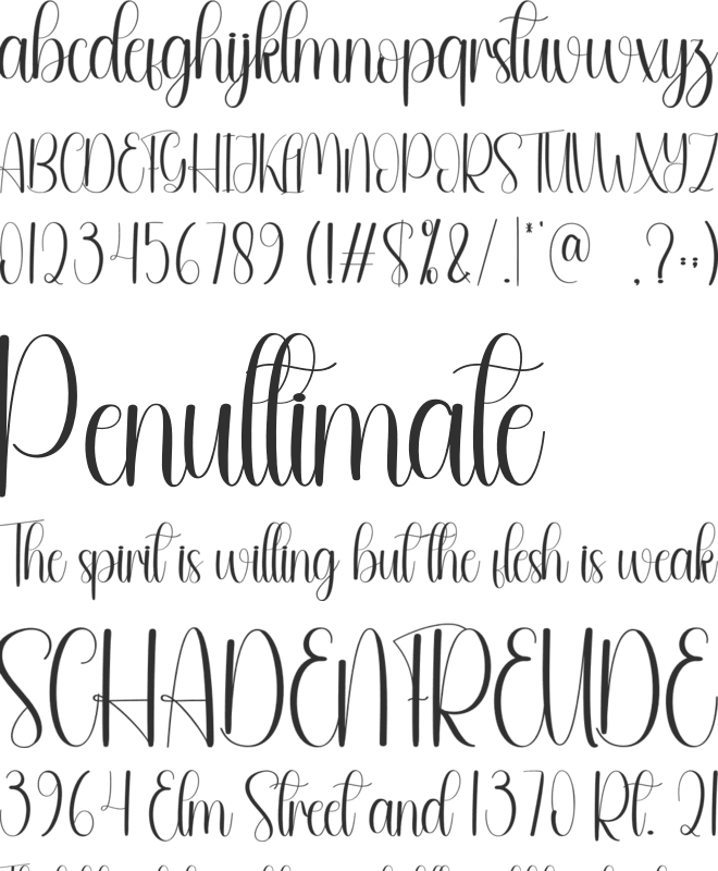Edelweiss font preview