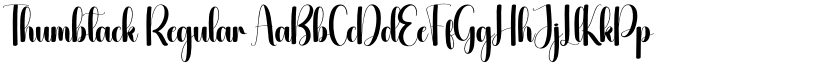 Thumbtack Regular font