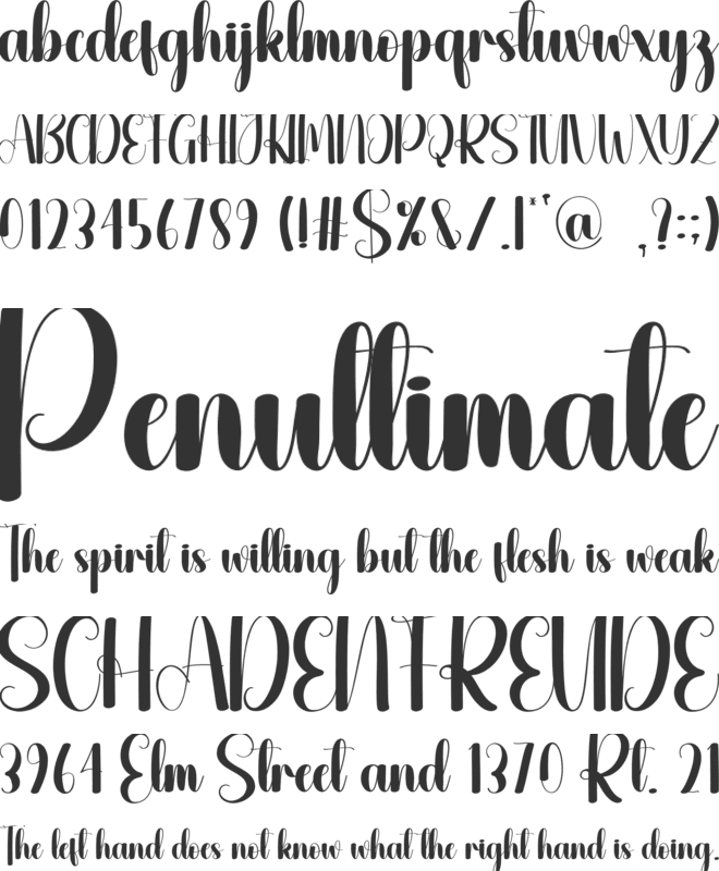 Property font preview