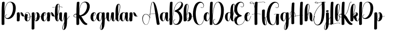 Property Regular font
