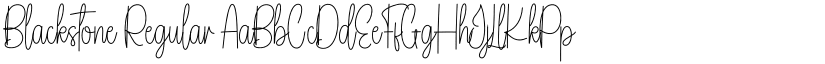 Blackstone Regular font