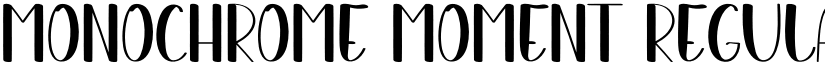Monochrome Moment Regular font