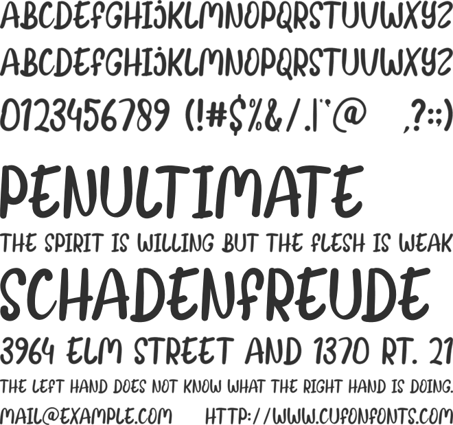 Milk Candy font preview