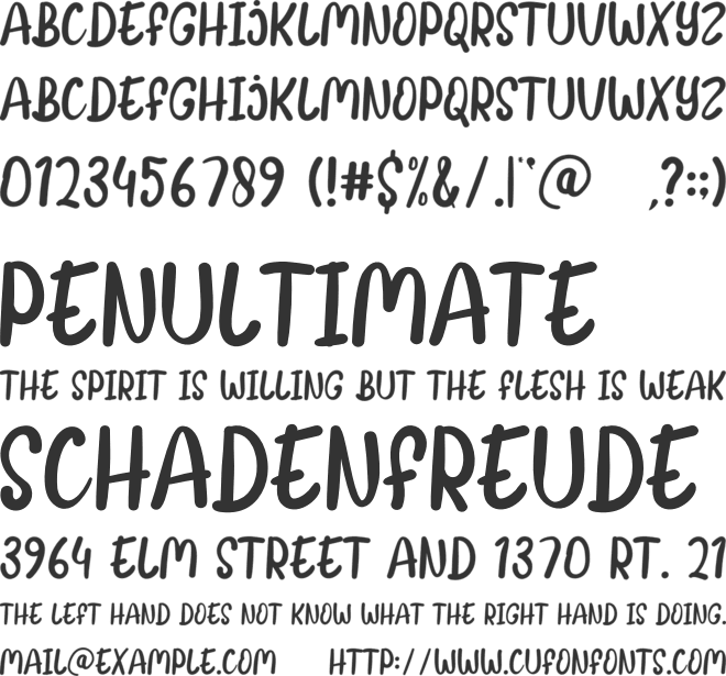 Milk Candy font preview