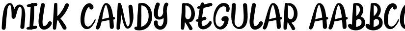 Milk Candy Regular font