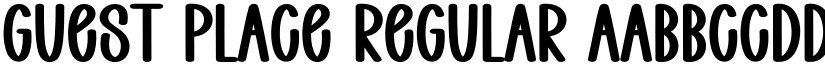 Guest Place Regular font