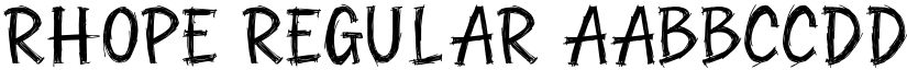 Rhope Regular font